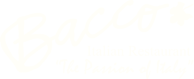 Bacco Italian White Hero Logo